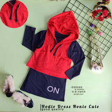 Load image into Gallery viewer, LS Hodie Dress Nonie Cute