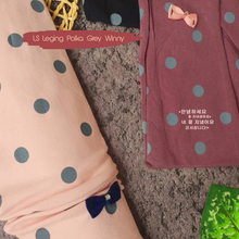 Load image into Gallery viewer, LS Leging Polka Grey Winny