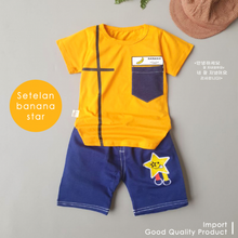 Load image into Gallery viewer, LS Setelan Banana Star