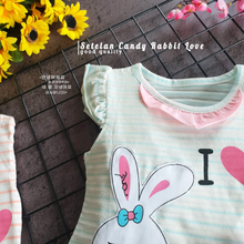 Load image into Gallery viewer, LS Setelan Candy Rabbit Love