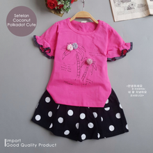 Load image into Gallery viewer, LS Setelan Coconut Polkadot Cute
