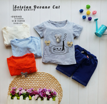 Load image into Gallery viewer, LS Setelan Devano Cat