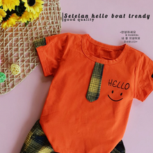 Load image into Gallery viewer, LS Setelan Hello Boat Trendy