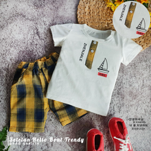 Load image into Gallery viewer, LS Setelan Hello Boat Trendy