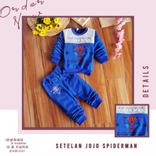 Load image into Gallery viewer, LS Setelan Jojo Spiderman
