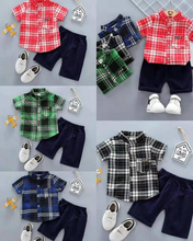 Load image into Gallery viewer, LS Setelan Kemeja Mario Deca Boys
