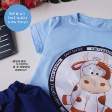 Load image into Gallery viewer, LS Setelan Led Baby Cow Boys