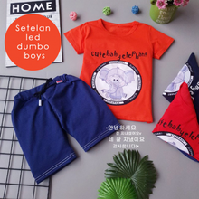 Load image into Gallery viewer, LS Setelan Led Dumbo Boys