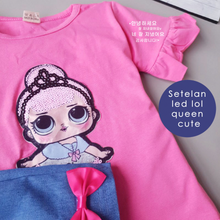 Load image into Gallery viewer, LS Setelan Led Lol Queen Cute (2 Lampu)