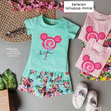 Load image into Gallery viewer, LS Setelan Lollypop Minnie Cute