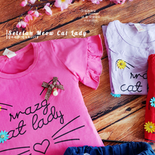 Load image into Gallery viewer, LS Setelan Meow Cat Lady