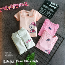 Load image into Gallery viewer, LS Setelan Mona Kitty Cute