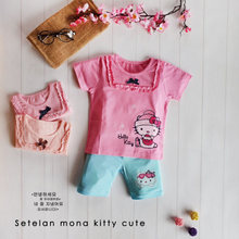 Load image into Gallery viewer, LS Setelan Mona Kitty Cute