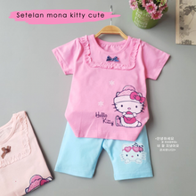 Load image into Gallery viewer, LS Setelan Mona Kitty Cute