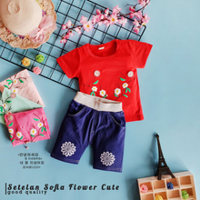 Load image into Gallery viewer, LS Setelan Sofia Flower Cute