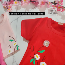 Load image into Gallery viewer, LS Setelan Sofia Flower Cute