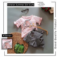 Load image into Gallery viewer, LS Setelan Summer Girl Cute