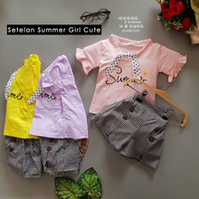 Load image into Gallery viewer, LS Setelan Summer Girl Cute