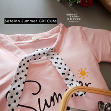 Load image into Gallery viewer, LS Setelan Summer Girl Cute