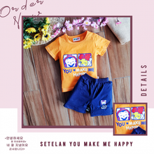 Load image into Gallery viewer, LS Setelan You Make Me Happy