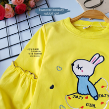 Load image into Gallery viewer, LS Sweater Beauty Rabbit Girl