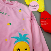 Load image into Gallery viewer, LS  Sweater Big Pineaple Dolly