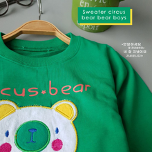 Load image into Gallery viewer, LS Sweater Circus Bear Boys