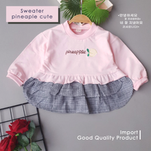 Load image into Gallery viewer, LS Sweater Pineaple Cute