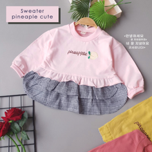 Load image into Gallery viewer, LS Sweater Pineaple Cute