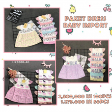 Load image into Gallery viewer, Paket Dress Baby Import Cute Isi 50pcs