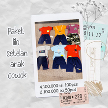 Load image into Gallery viewer, Paket Lilo Setelan Anak Cowok Isi 50pcs