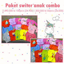 Load image into Gallery viewer, Paket Switer Anak Combo Isi 100pcs